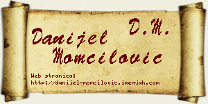 Danijel Momčilović vizit kartica